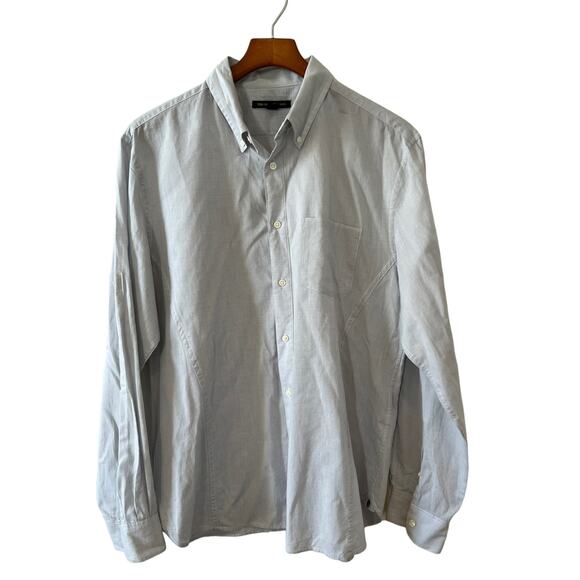 John Varvatos Light Blue Gray button down shirt L - Picture 1 of 6